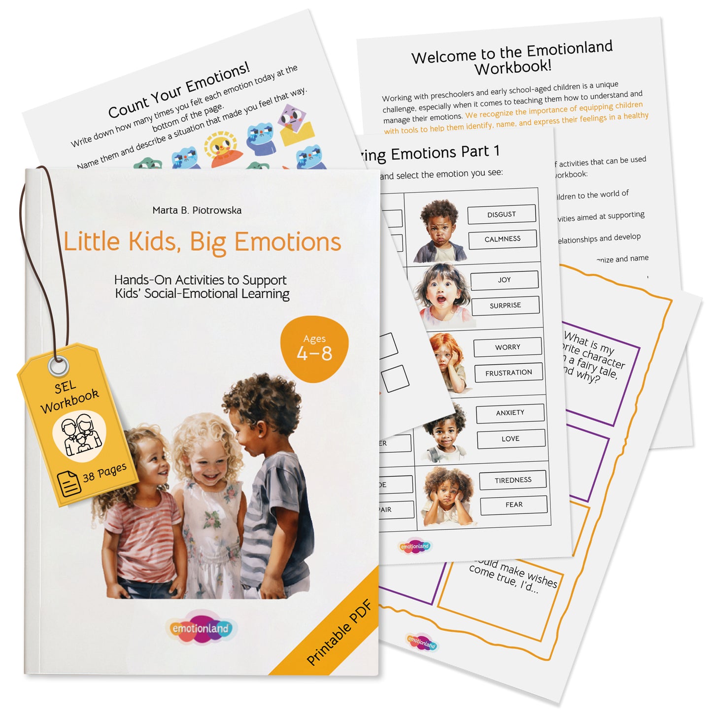 Little Kids, Big Emotions – SEL Workbook (Ages 4–8)