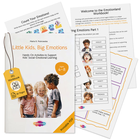 Little Kids, Big Emotions – SEL Workbook (Ages 4–8)