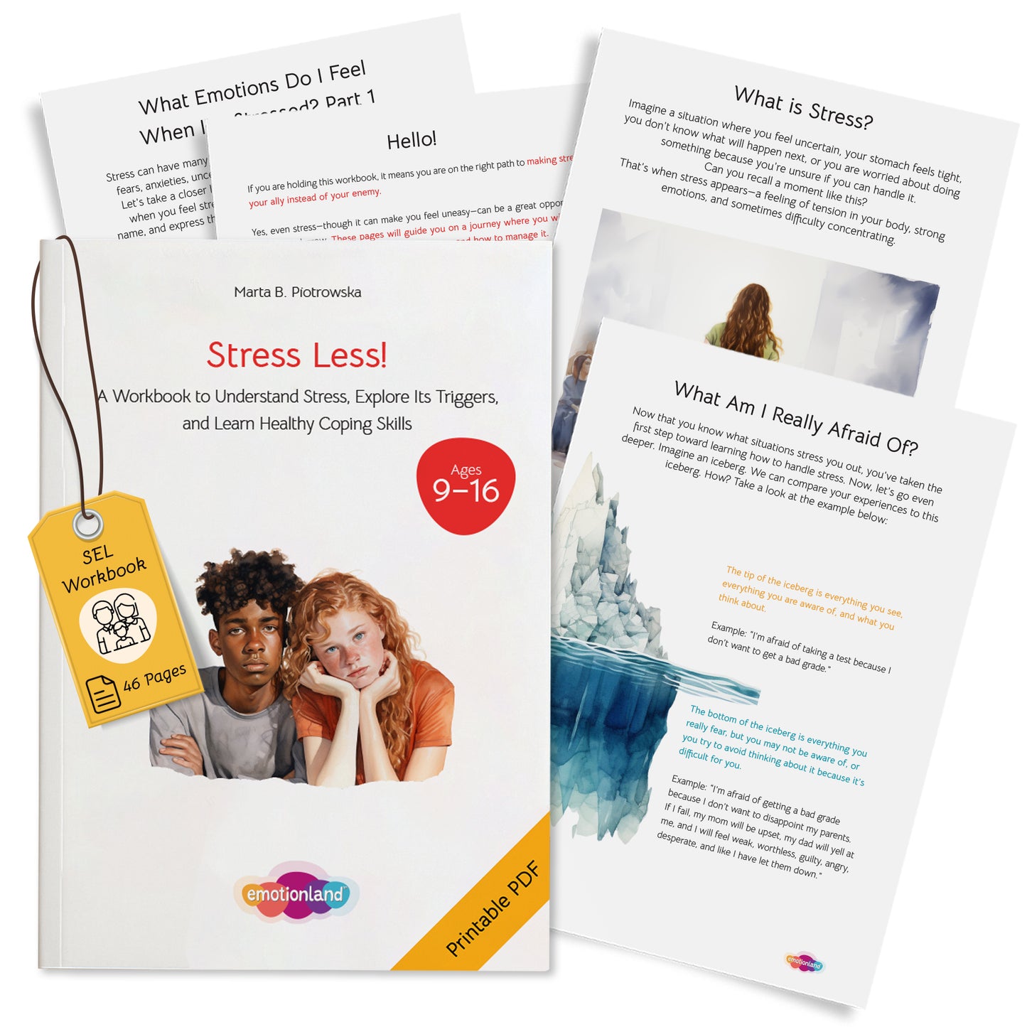 Stress Less – Workbook (Ages 9–16)