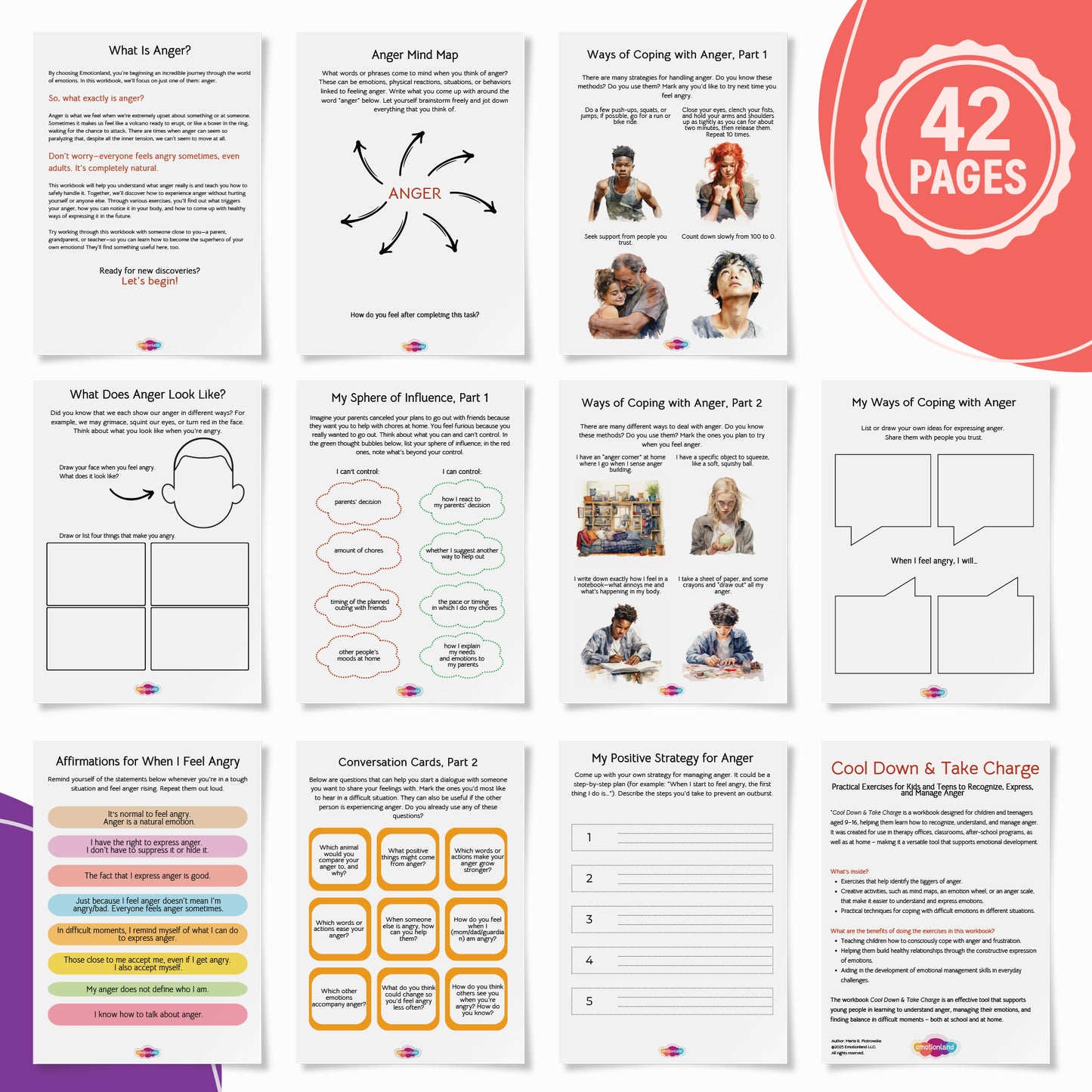 Cool Down & Take Charge – Anger Management Workbook (Ages 9–16)