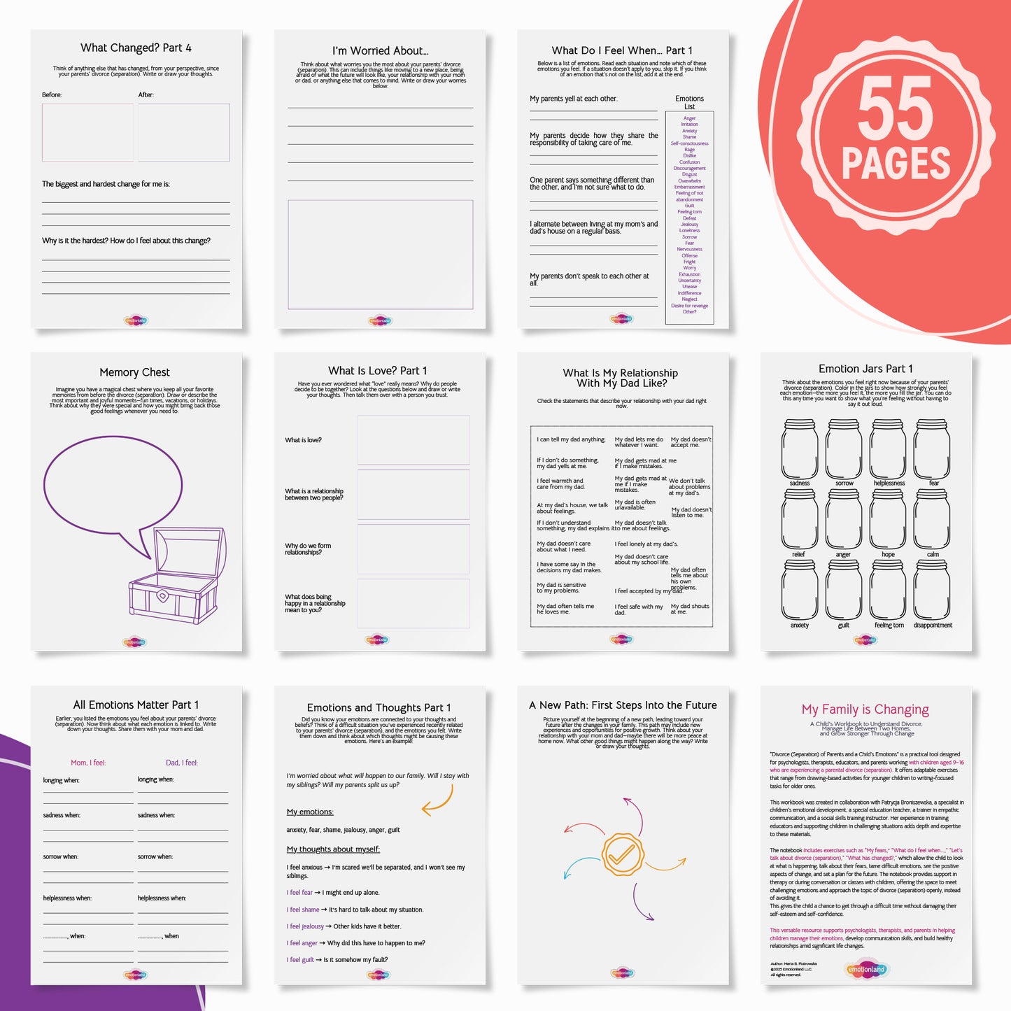 My Family is Changing: Divorce Workbook for Kids Ages 9-16
