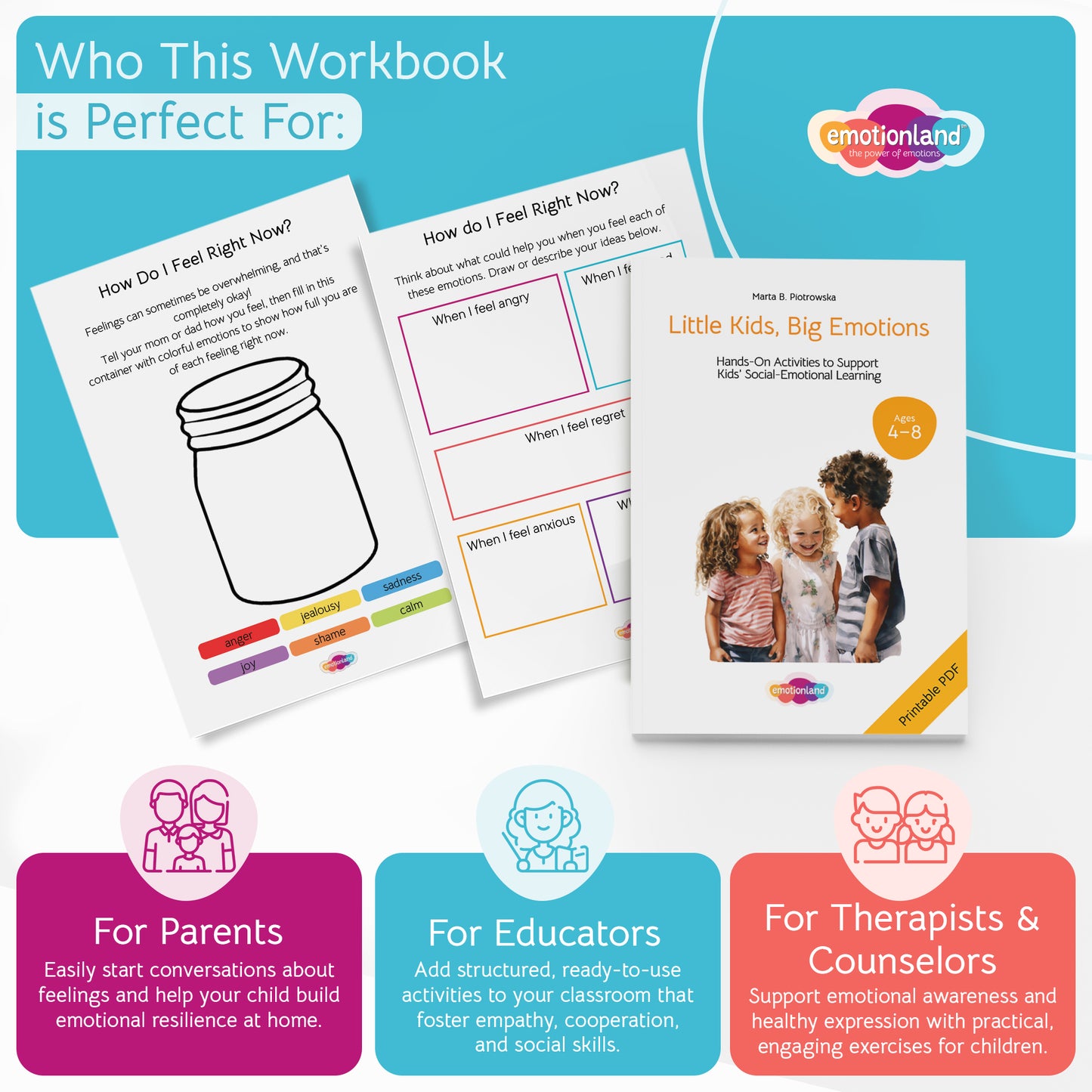 Little Kids, Big Emotions – SEL Workbook (Ages 4–8)