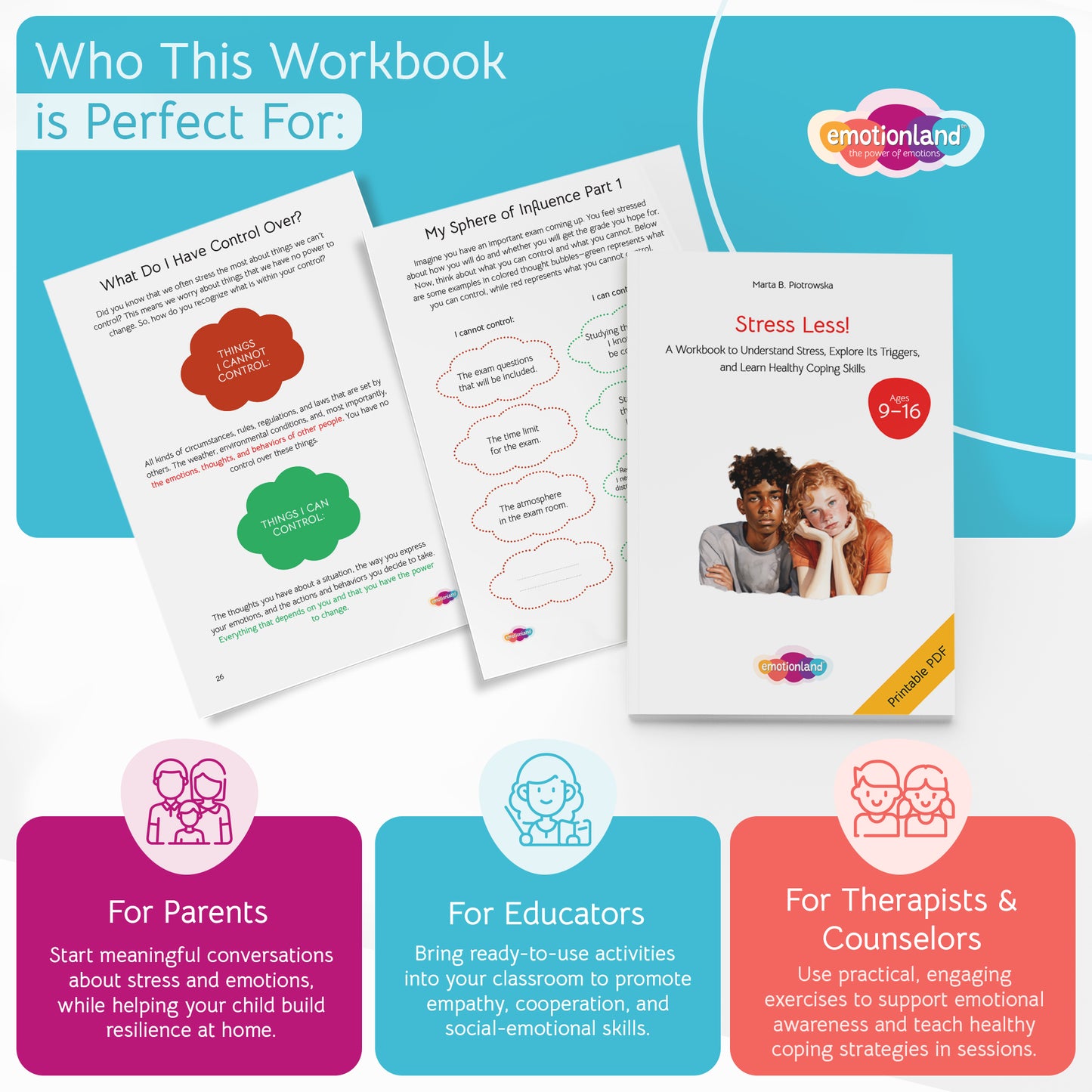 Stress Less – Workbook (Ages 9–16)