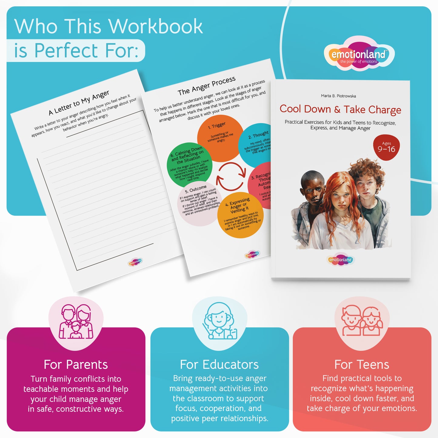 Cool Down & Take Charge – Anger Management Workbook (Ages 9–16)