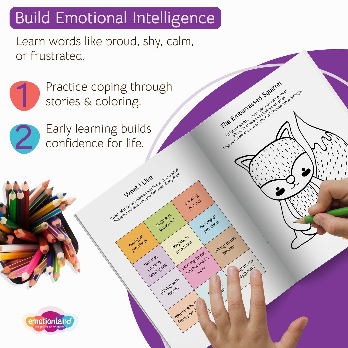 Kindergarten Emotions Playbook - SEL Workbook (Ages 3-6)