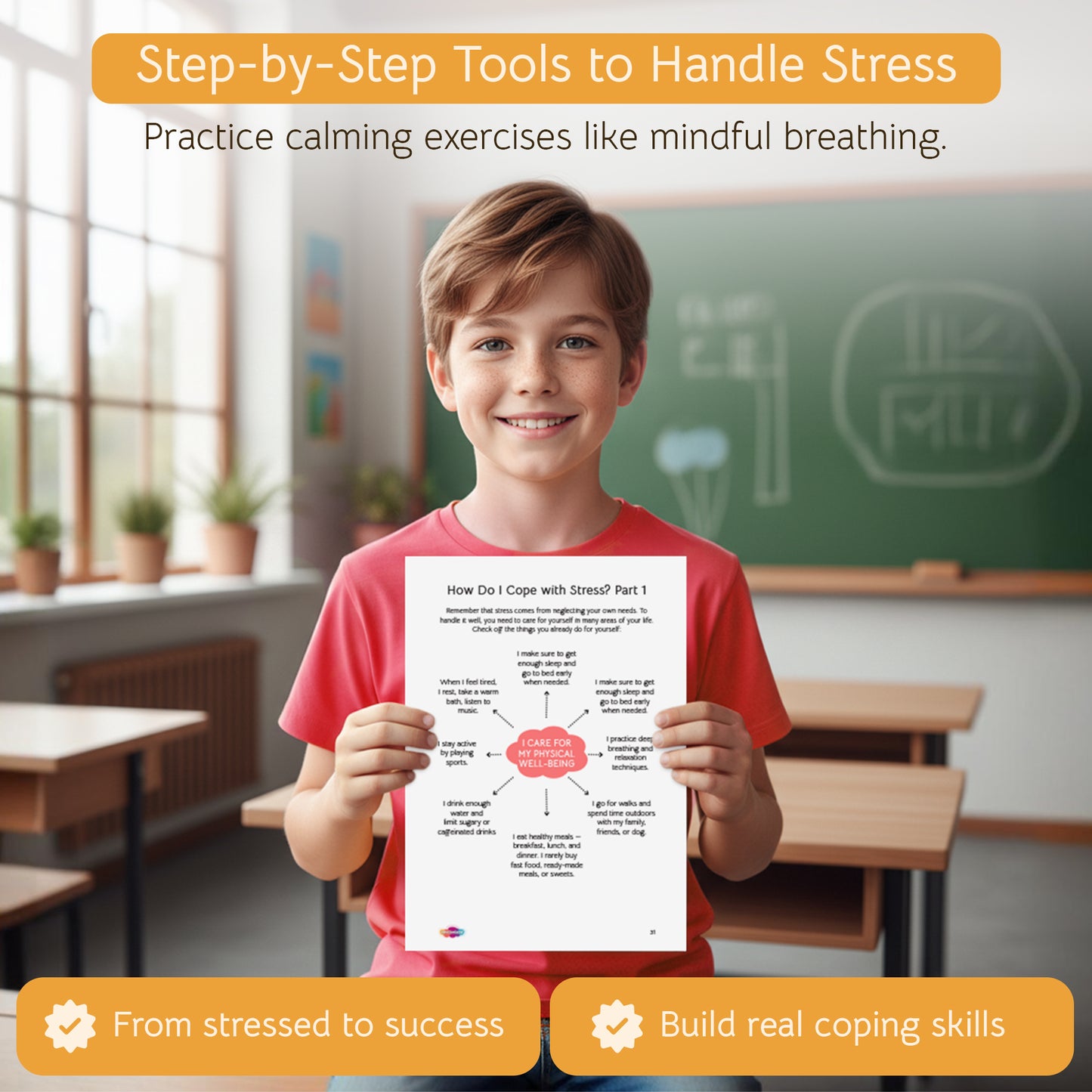 Stress Less – Workbook (Ages 9–16)