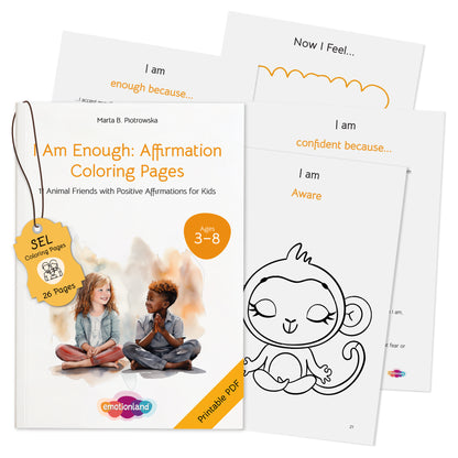 I Am Enough: Emotions & Affirmations Coloring Book