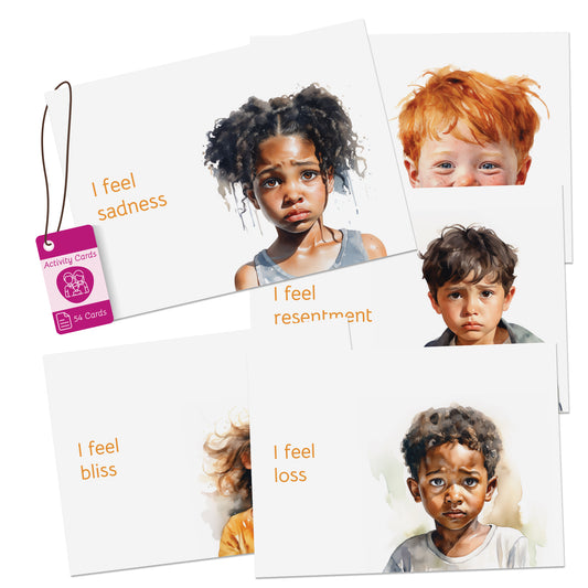 Feelings Explorer Kit: 54 Emotion Cards with 10 Activities