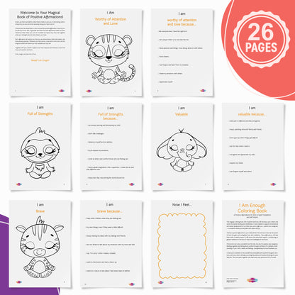 I Am Enough: Emotions & Affirmations Coloring Book