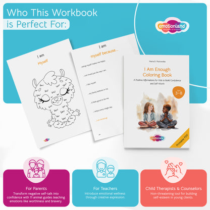 I Am Enough: Emotions & Affirmations Coloring Book