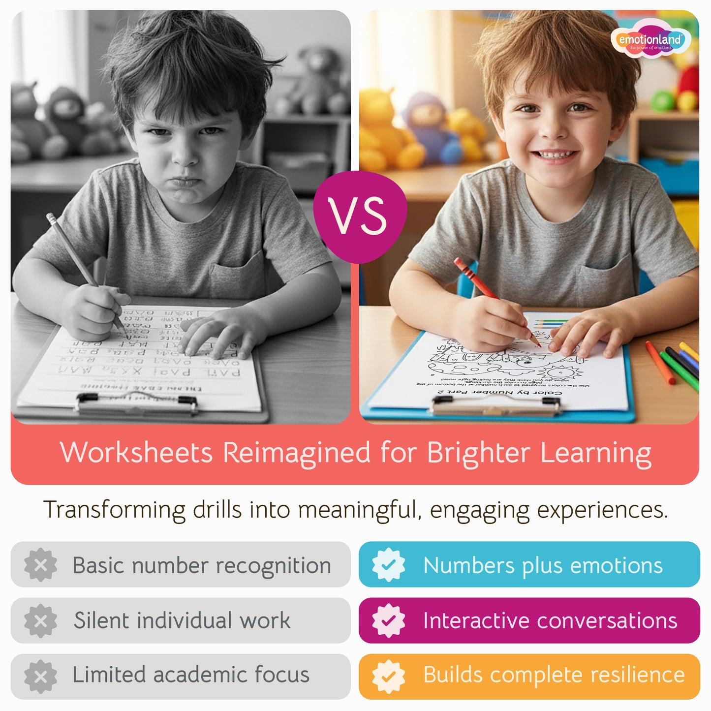 Counting with Feelings Workbook: Where Math Meets Emotions (Ages 3-6)