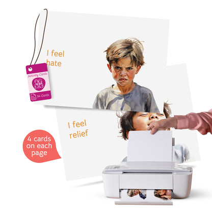 Feelings Explorer Kit: 54 Emotion Cards with 10 Activities