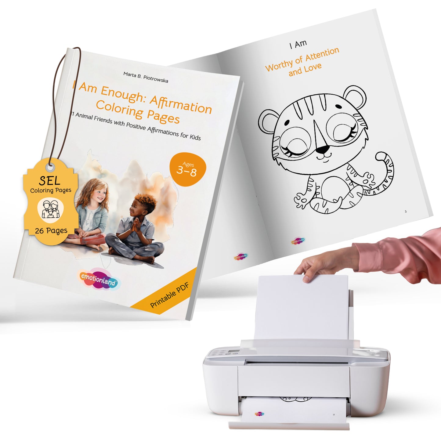 I Am Enough: Emotions & Affirmations Coloring Book